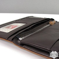 Женский коричневый стильный кошелек