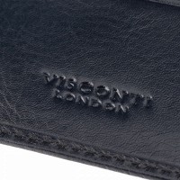 Мужской зажим для купюр из кожи Visconti AT70 Miles (Blue)