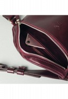 Кожаная поясная сумка бордовая TW-BELTBAG-MARS-KSR