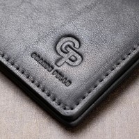 Мужской кожаный зажим для купюр GRANDE PELLE 11544
