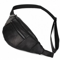 Мужская кожаная сумка бананка, сумка напоясная TARWA RA-8040-3md