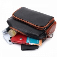 Молодежная женская кожаная сумка через плечо Vintage 22588 