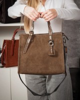 Женская замшевая сумка ALEX RAI 8800-1 khaki