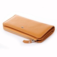Женский кожаный кошелек Classik  DR. BOND WN-23-21 yellow