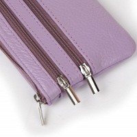 Женская кожаная косметичка-ключница Cosmetic A-00141 l-purple