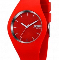 Женские наручные часы SKMEI RUBBER RED 9068R