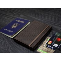 Женская обложка для паспорта ручной работы BlankNote 2.0 Орех