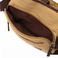 Мужская тканевая сумка через плечо для ноутбука 13" Vintage 22202 