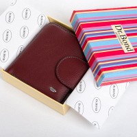 Женский кожаный кошелек Rainbow DR. BOND WRS-415-1 wine red