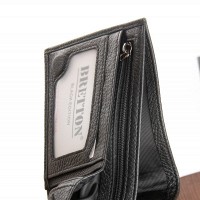Мужской кожаный кошелек BE BRETTON 208K black