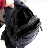 Мужская тканевая сумка-слинг Lanpad 83045 blue бол