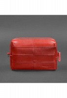  Кожаная косметичка-несессер 3.1 Красный краст BN-CB-3-1-RED