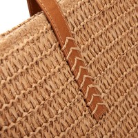 Пляжная плетеная сумка PODIUM 9123 khaki