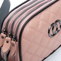 Женский молодежный кожаный клатч ALEX RAI 17001 pink
