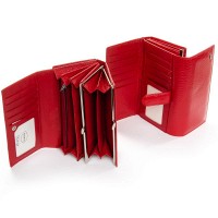 Женский кожаный красный кошелек Classik dr.Bond W46 red