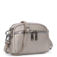 Женский молодежный кожаный клатч ALEX RAI 6088 beige