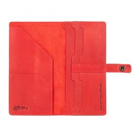 Тревел-кейс из кожи Hi Art TC-01 Shabby Red Berry Mehendi Classic