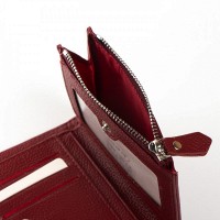 Женский кожаный кошелек Classik  DR. BOND WN-23-10 wine-red