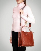 Женская кожаная сумка через плечо ALEX RAI 9701 camel