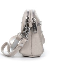 Женский молодежный кожаный клатч ALEX RAI 6088 beige
