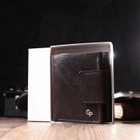 Кожаный мужской кошелек ручной работы GRANDE PELLE 22574 