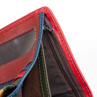 Женский кожаный кошелек Rainbow DR. BOND WRS-415-1 red