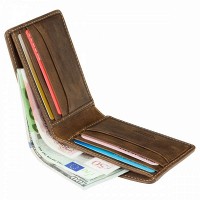 Мужской кожаный кошелек Visconti ART50 Aldo (Saddle Tan)