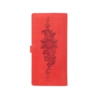 Тревел-кейс из кожи Hi Art TC-01 Shabby Red Berry Mehendi Classic