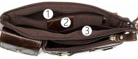 Коричневая сумка на пояс Vintage 14897