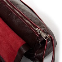 Женская кожаная сумка ALEX RAI 6504 wine red