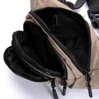 Мужская сумка на пояс Lanpad 61056 light khaki