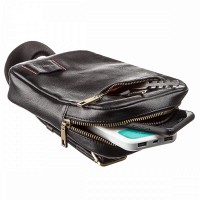 Мужская кожаная сумка через плечо SHVIGEL 19102