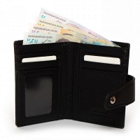Женский кожаный кошелек Classik  DR. BOND WN-23-15 black