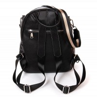 Женская кожаный рюкзак ALEX RAI 8907-9 black