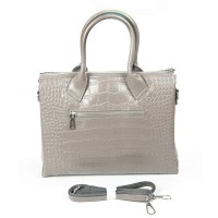 Женская кожаная сумка ALEX RAI 1561 grey croco