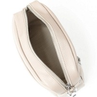 Молодежный клатч из кожи ALEX RAI 3801 pale grey