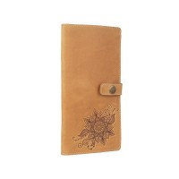 Тревел-кейс из кожи Hi Art TC-01 Shabby Honey Mehendi Classic