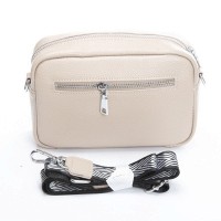 Женский молодежный кожаный клатч ALEX RAI 3801 l.beige