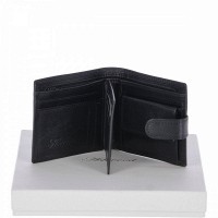 Мужской кожаный кошелек Ashwood 1258 VT Black