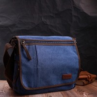 Мужская тканевая сумка через плечо для ноутбука 13" Vintage 22203 