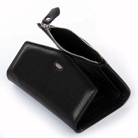 Женский кожаный кошелек Classik  DR. BOND WN-23-18 black