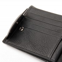 Мужской кожаный кошелек BE BRETTON 308L black mix
