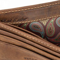 Мужской кожаный кошелек Visconti ART50 Aldo (Saddle Tan)