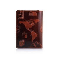 Обложка-органайзер для документов из кожи HiArt AD-01 7 Wonders of the World