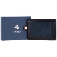  Кожаный картхолдер  Visconti AT67 Madison (Burnish Blue)