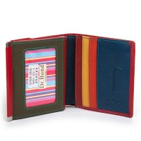 Женский кожаный кошелек Rainbow DR. BOND WRS-33-1 red