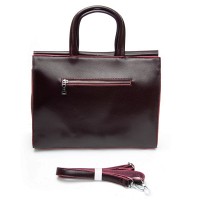 Женская кожаная сумка классическая ALEX RAI 5052 bordo croco