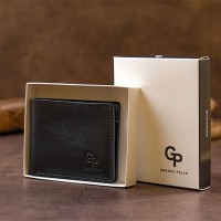 Мужское кожаное портмоне Amico  GRANDE PELLE 11306 Черное