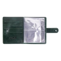 Кожаный картхолдер Hi Art CH-06 Crystal Green