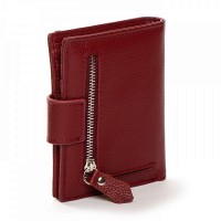 Женский кожаный кошелек Classik  DR. BOND WN-23-15 wine-red